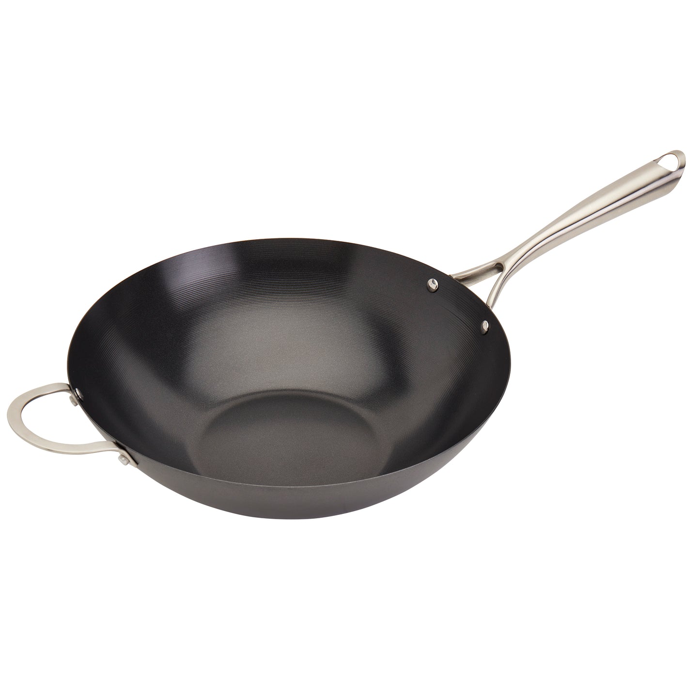 14" Non-Stick Carbon Steel Wok with Stainless Steel Handle